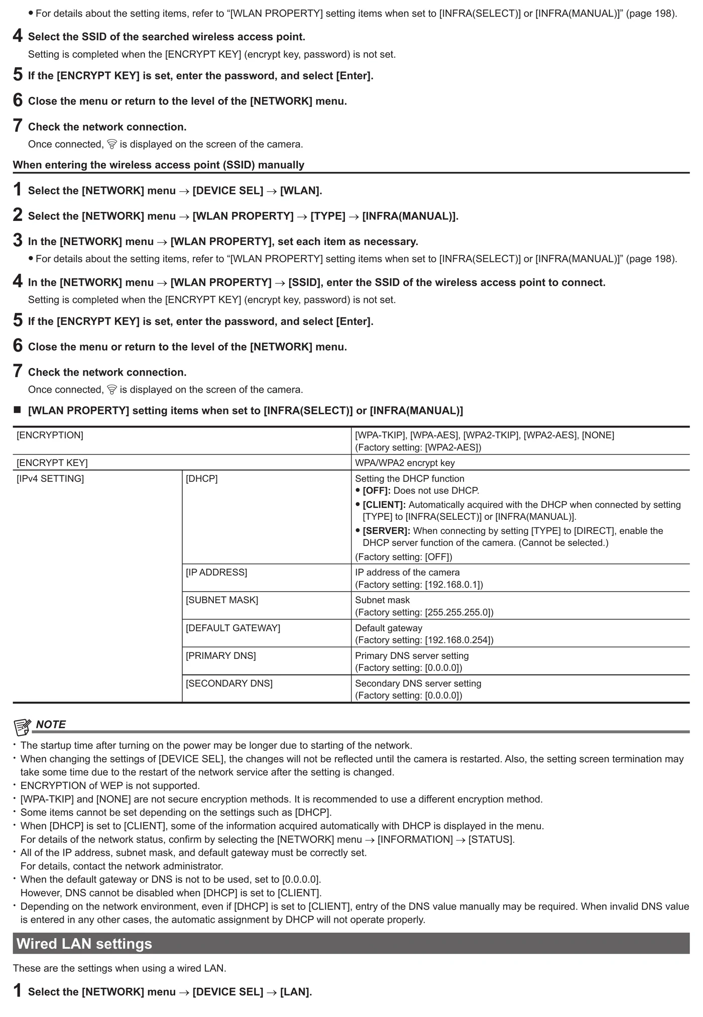 Panasonic AG-CX370 network and file transfer menu evidence