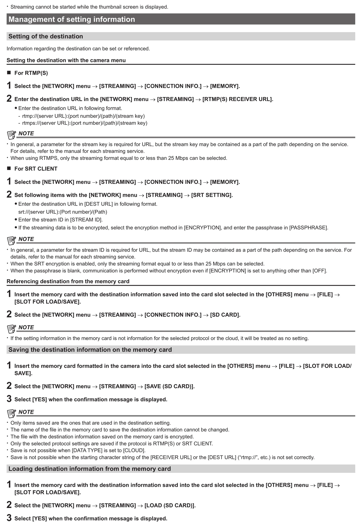 Panasonic AJ-UPX900MC network and file transfer menu evidence